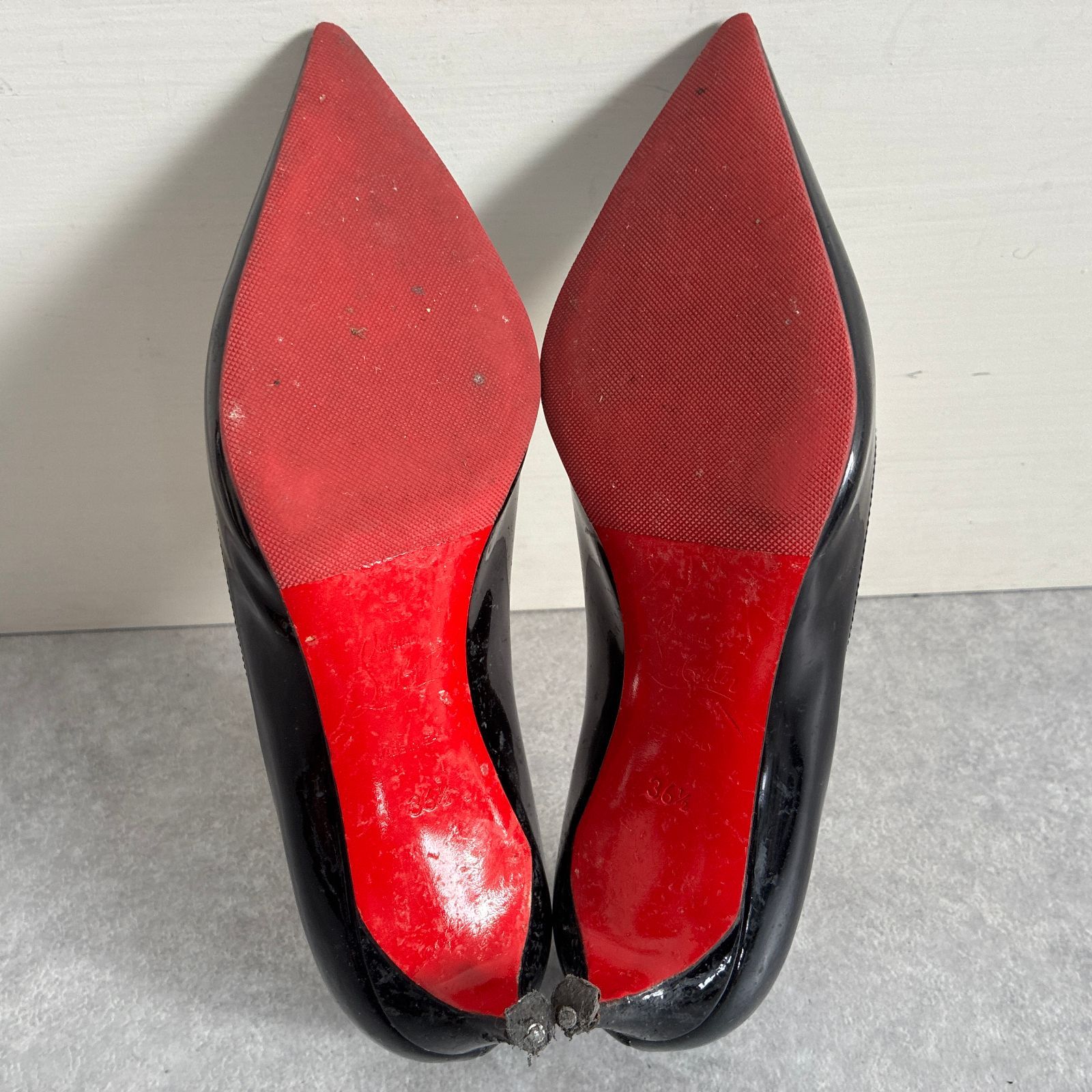 Christian Louboutin○パテントレザー ヒール パンプス ブラック