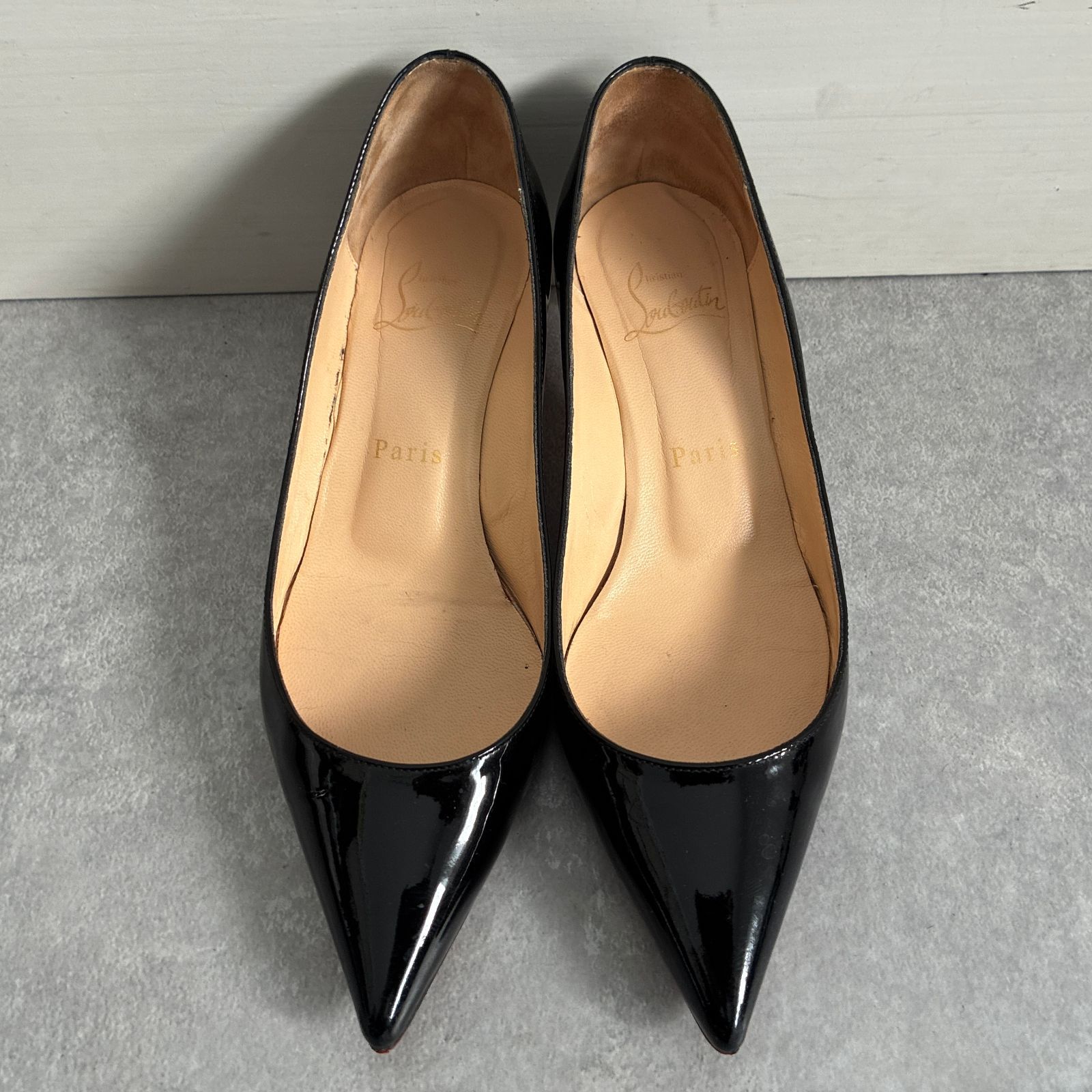 Christian Louboutin○パテントレザー ヒール パンプス ブラック