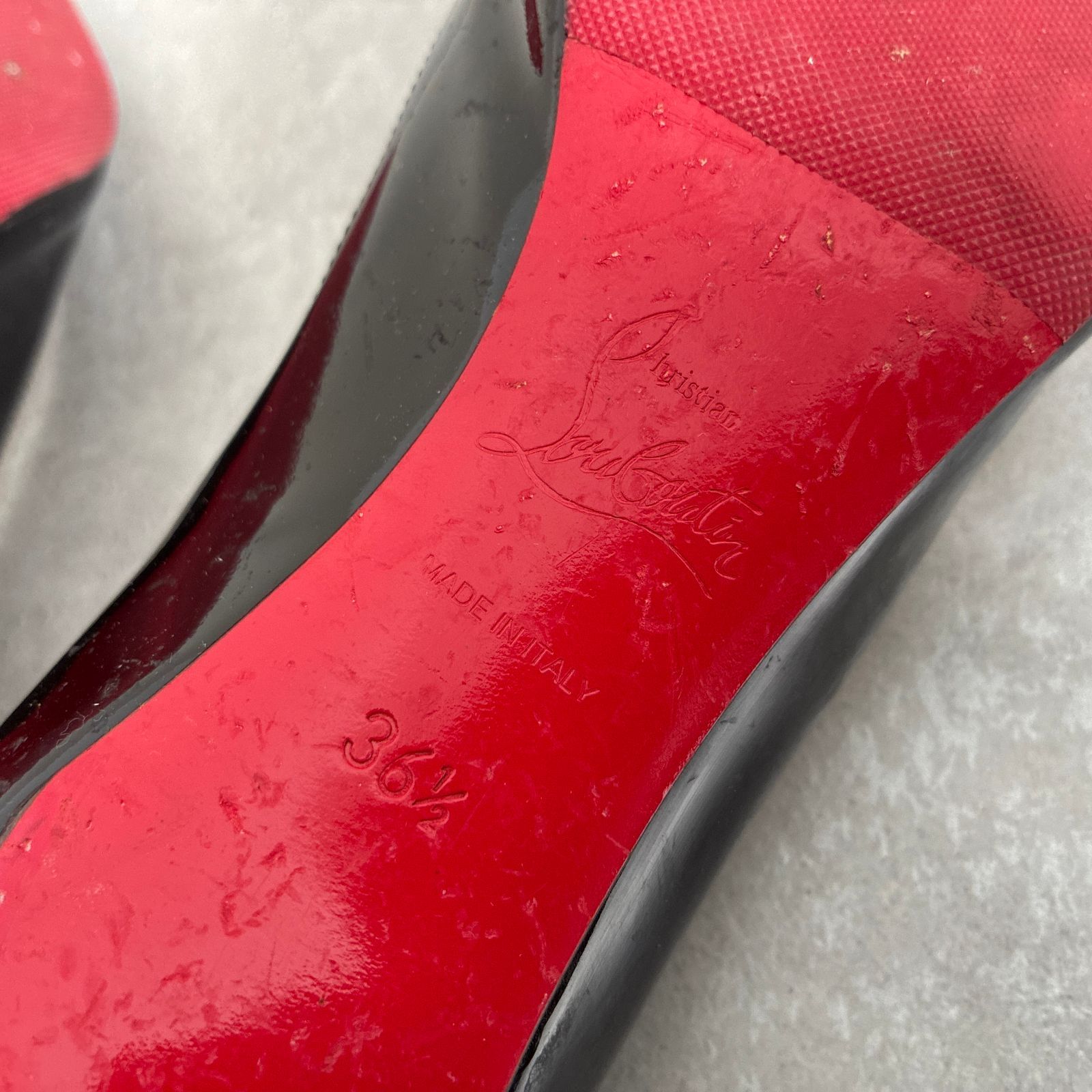 Christian Louboutin○パテントレザー ヒール パンプス ブラック