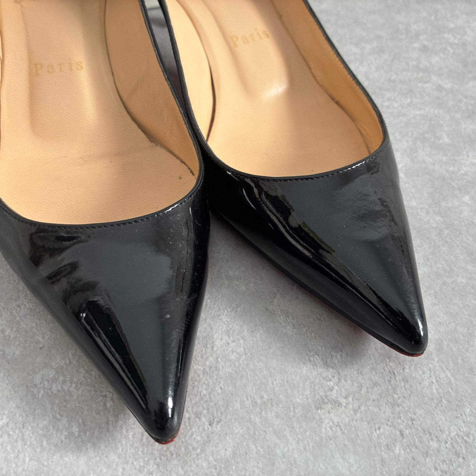 Christian Louboutin○パテントレザー ヒール パンプス ブラック