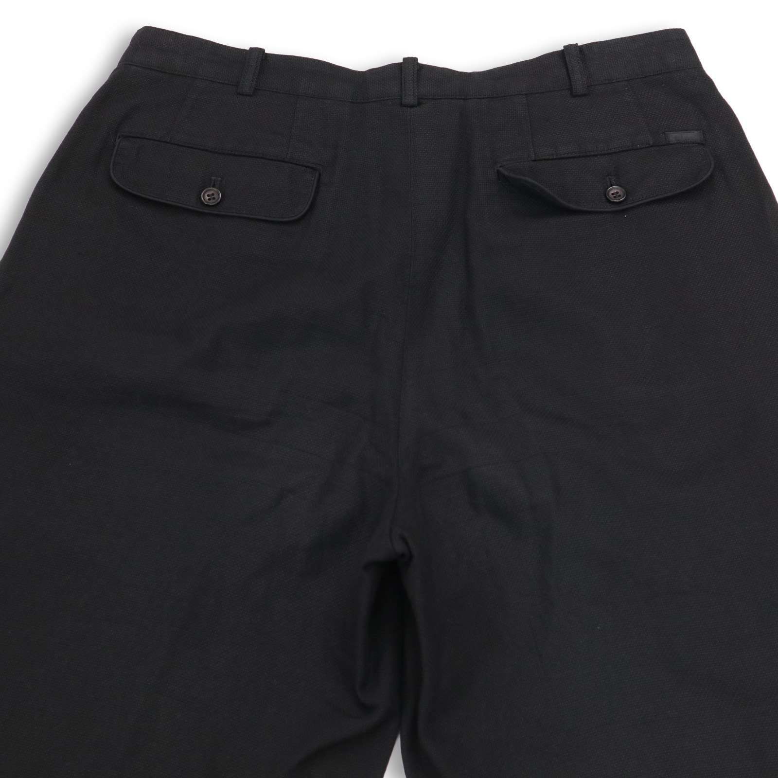 Papas パパス 通年 ツータック☆ コットン スラックス パンツ Sz.M