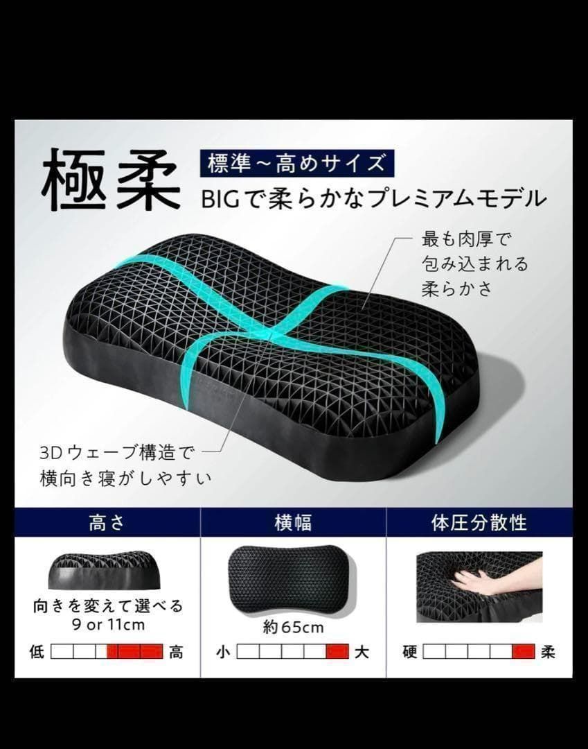 s728【新品】ヒツジのいらない枕 極柔 ブラックレーベル 正規品