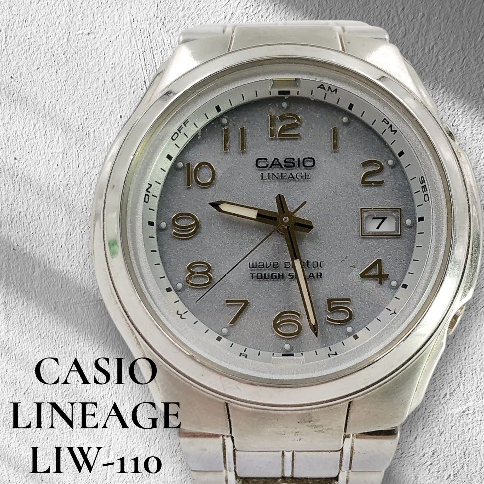 CASIO LINEAGE カシオ リニエージ LIW-110 デイト ウェーブセプター 
