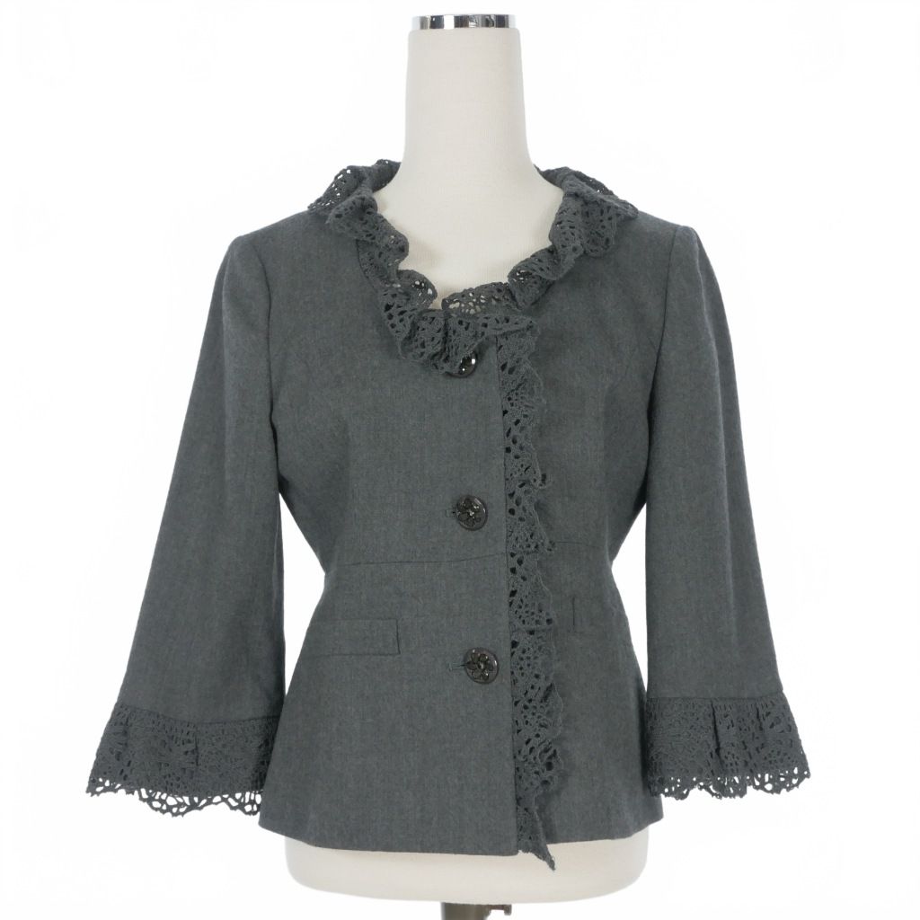 オースチン リード Austin Reed ウール レース刺繍 ジャケット