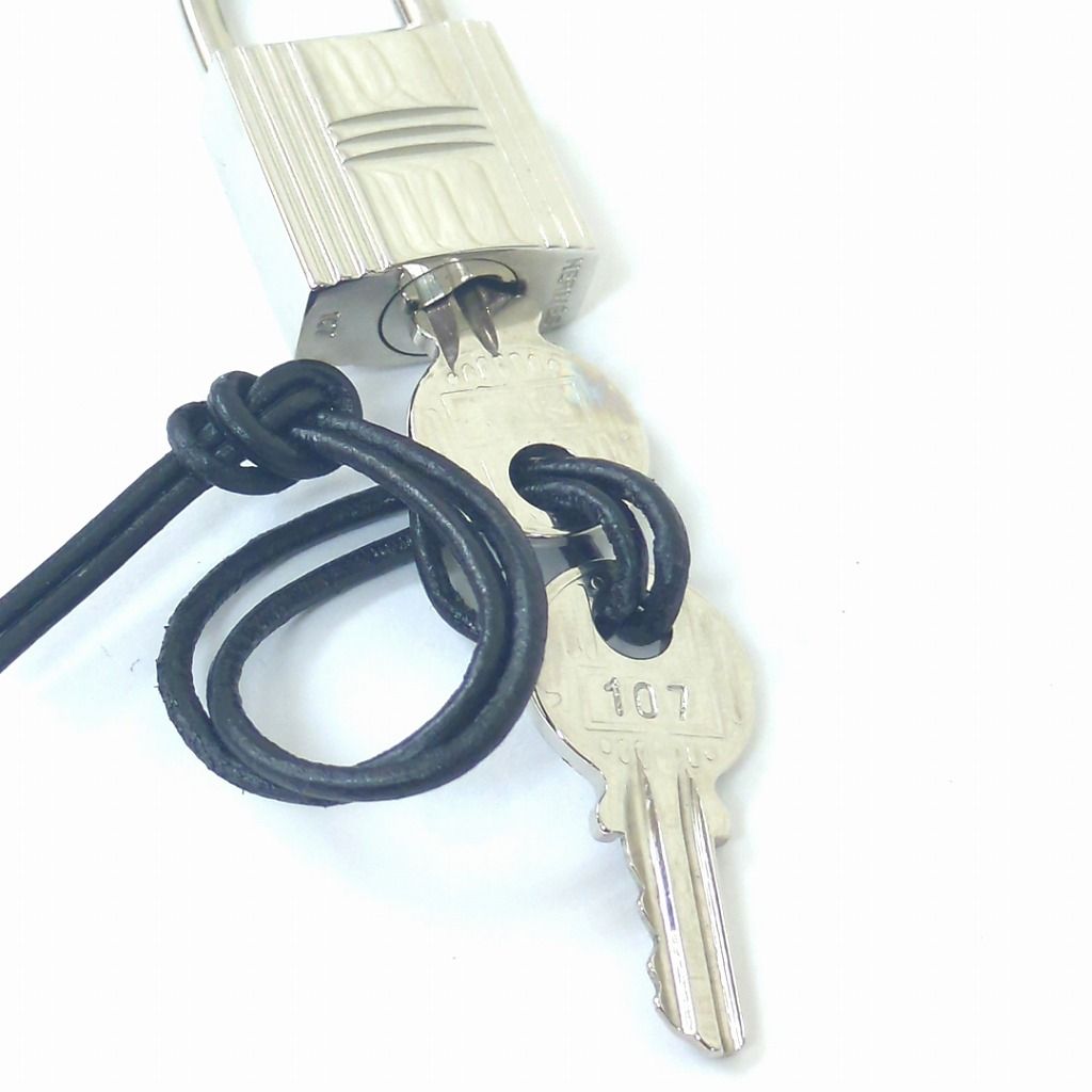 HERMES エルメス カデナ パドロック No.107 南京錠 鍵 カギ キー2個付
