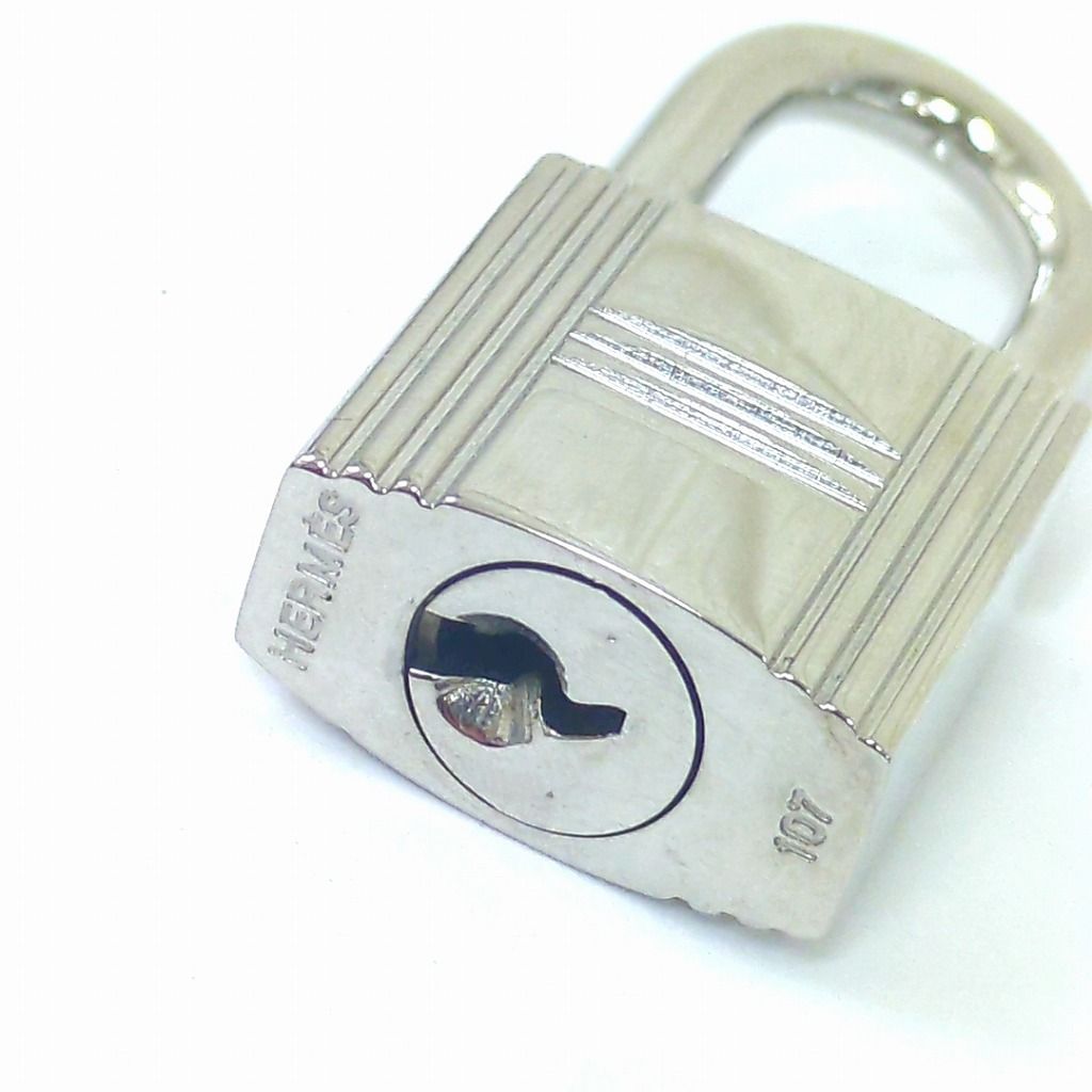 HERMES エルメス カデナ パドロック No.107 南京錠 鍵 カギ キー2個付