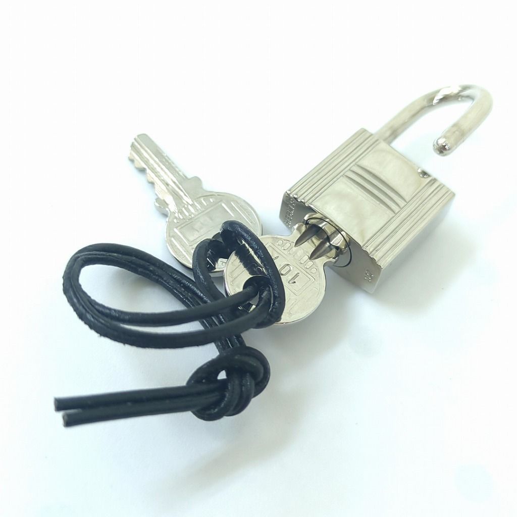 HERMES エルメス カデナ パドロック No.107 南京錠 鍵 カギ キー2個付