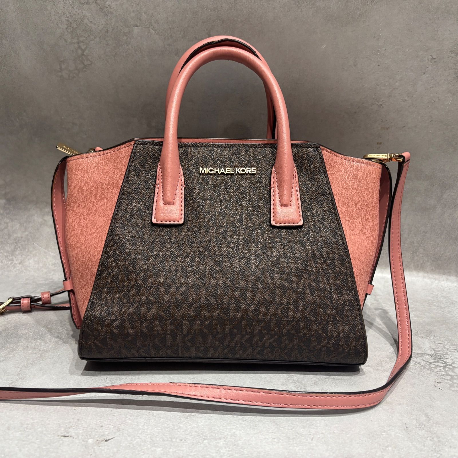 MICHAEL KORS マイケルコース MK シグネチャー 2WAY ハンドバッグ 