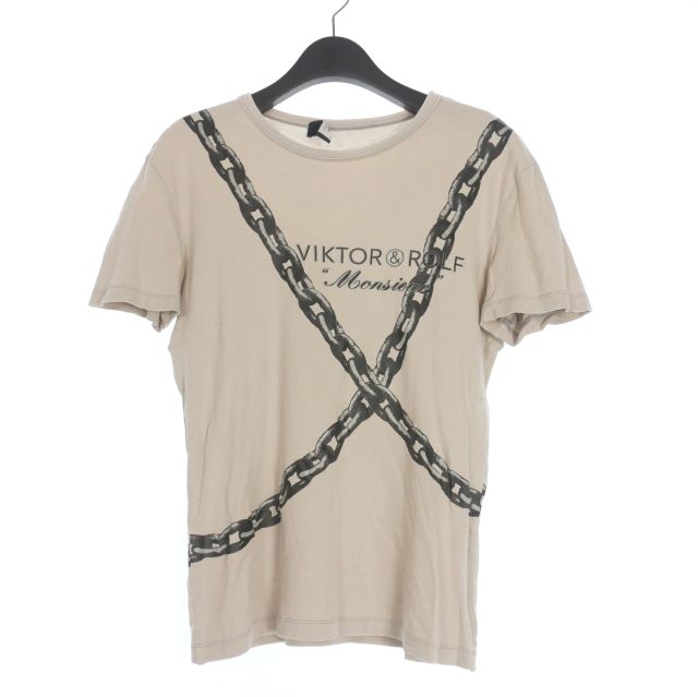 ヴィクターu0026ロルフ VIKTORu0026ROLF チェーンプリント Tシャツ カットソー 半袖 グレー