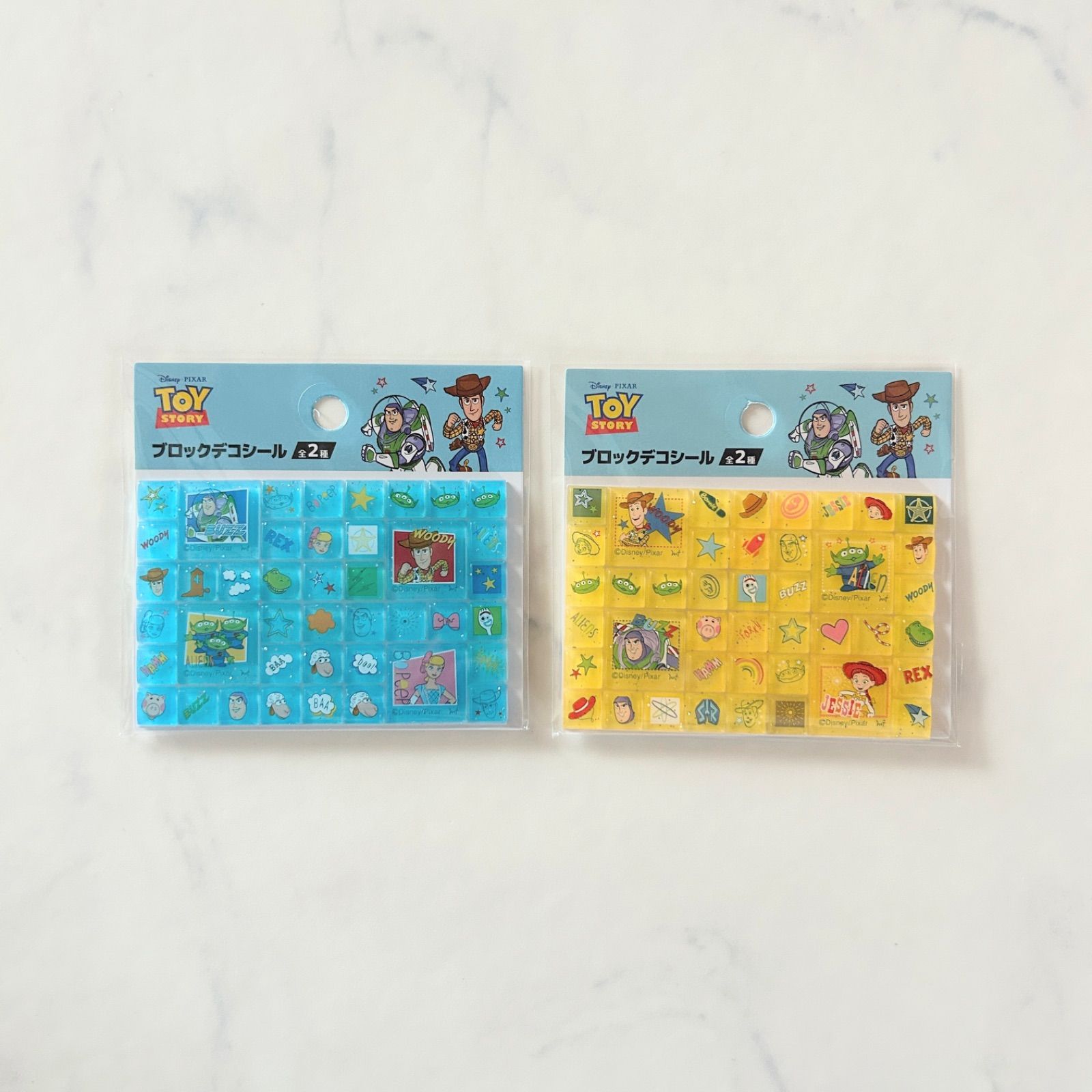 新品 ブロックデコシール タイルシール Disney ディズニー トイ