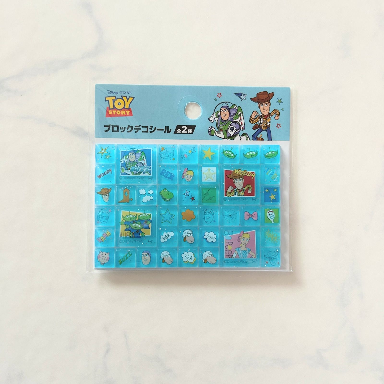 新品 ブロックデコシール タイルシール Disney ディズニー トイ