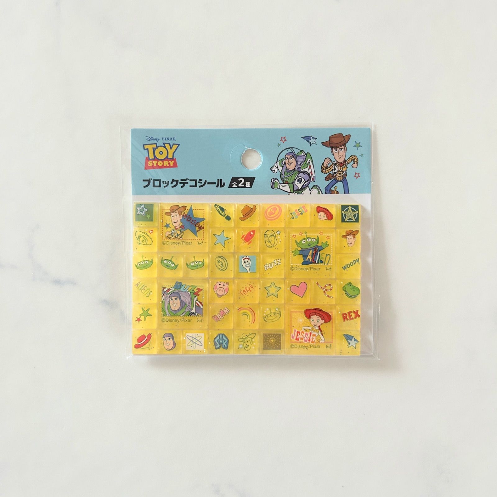 新品 ブロックデコシール タイルシール Disney ディズニー トイ