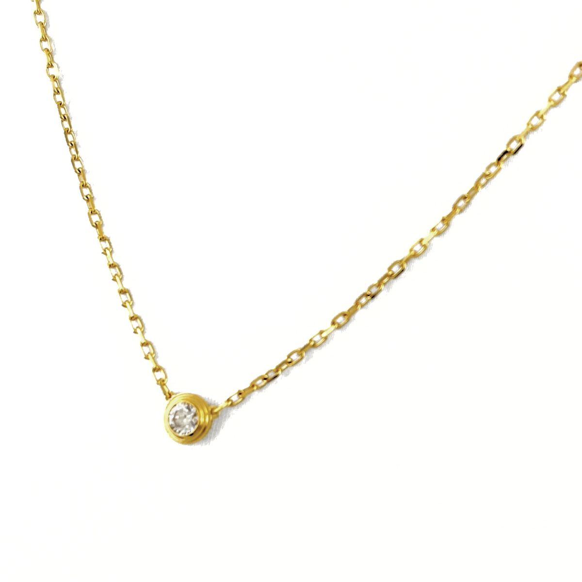 カルティエ CARTIER ダムール ネックレス YG イエローゴールド 