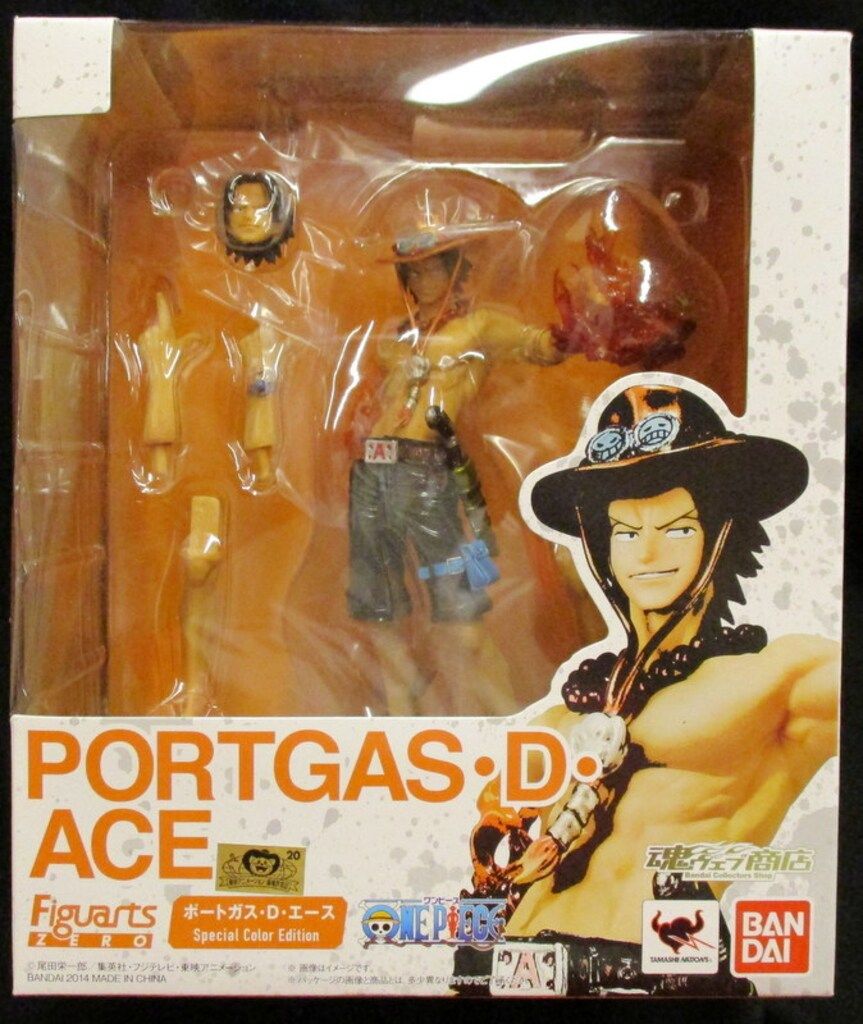 Sealed Bandai Figuarts ZERO ONE PIECE Portgas D. Ace Special Color Edition figure in original box