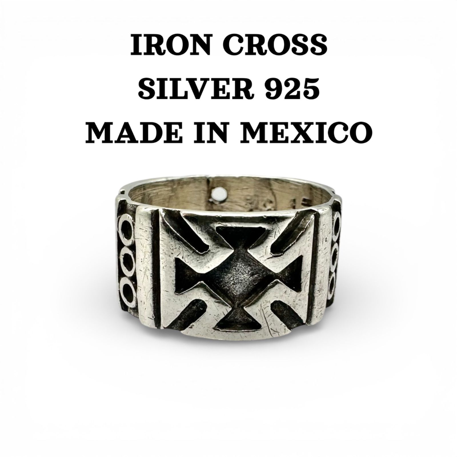 覚悟の証】アイアンクロス 鉄十字 MEXICO TAXCO SILVER 925 刻印 