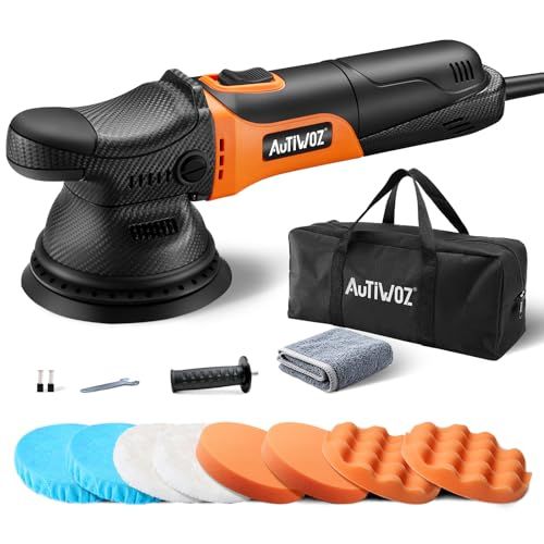 W 67 ポリッシャー ダブルアクション 125 mm 電動ポリッシャ- カー コード式 研磨機 AC 100 V式 六段変速 2000-6200 RPM 630 1.9 kg 5インチ 小型 9 ランダムオービタル バイク用 車磨き ヘッドラ