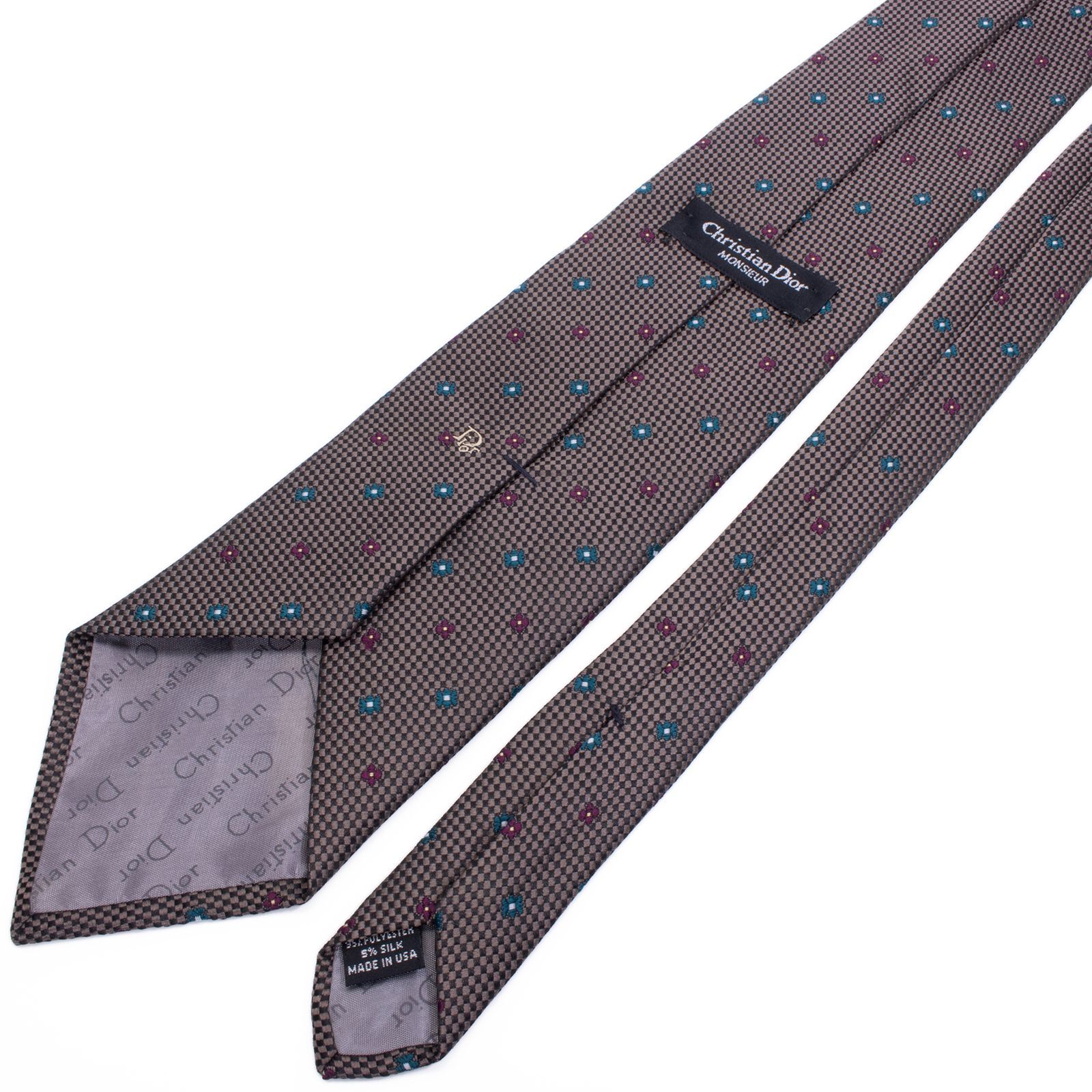 新品同様 送料無料 ディオール ネクタイ ワイドタイ ジャガードタイ