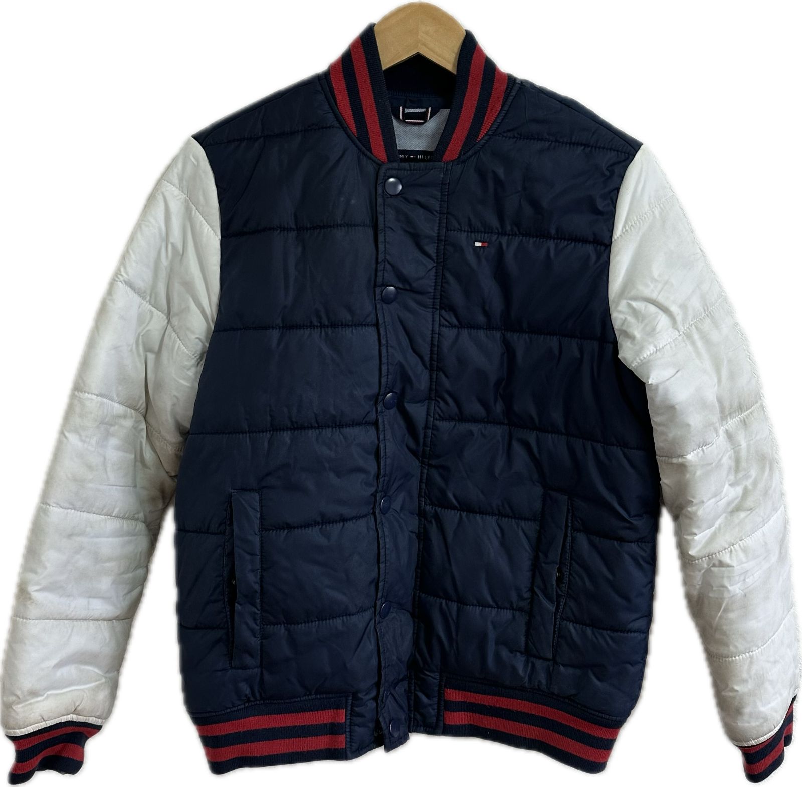 TOMMY HILFIGERトミーヒルフィガー 中綿ジャンパー アウター ネイビー 