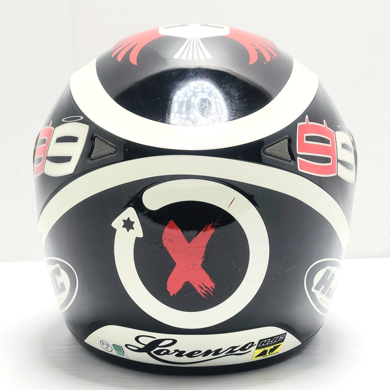 現状品】HJC CL-ST ホルヘ ロレンソ レプリカ フルフェイス ヘルメット