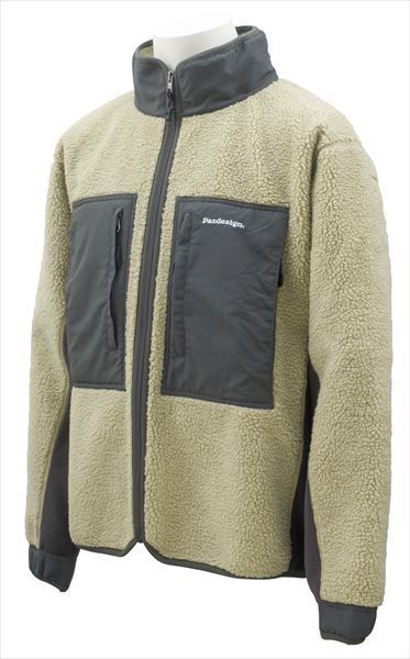 EC パズデザイン 防寒服アウター SJK 020 ボアフリースジャケット L ライトベージュ チャコール