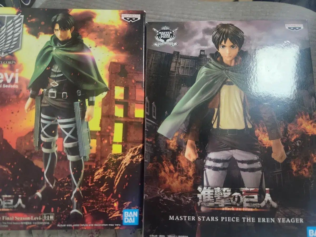 進撃の巨人 リヴァイ エレン フィギュア