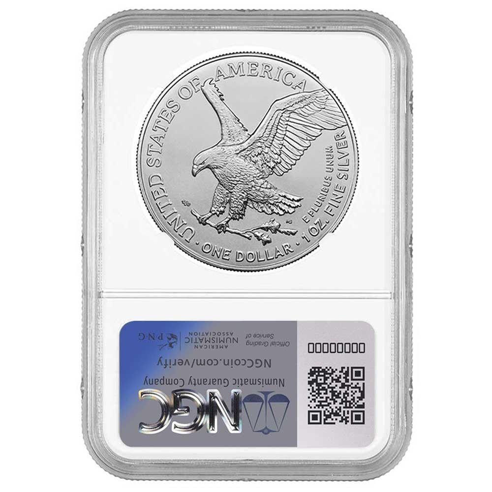 2026年 1ドル アメリカン シルバー イーグル NGC MS70 ER ブラック