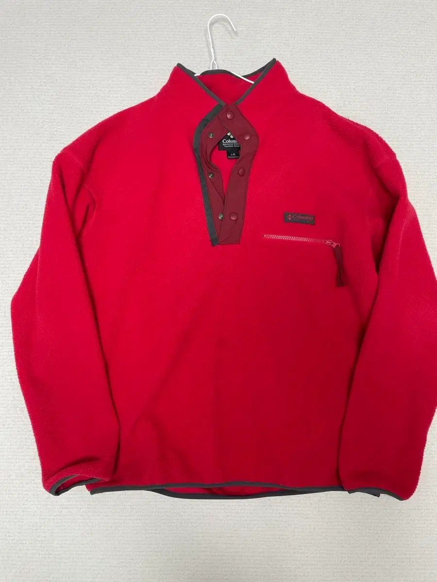 ヴィンテージ コロンビア ヘルベシア フリース ハーフジップ Lサイズ
