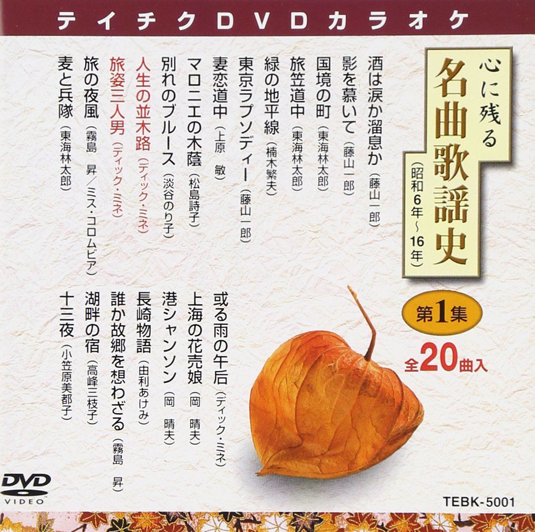 テイチクＤＶＤカラオケ 心に残る名曲歌謡史 第1集 DVD 品