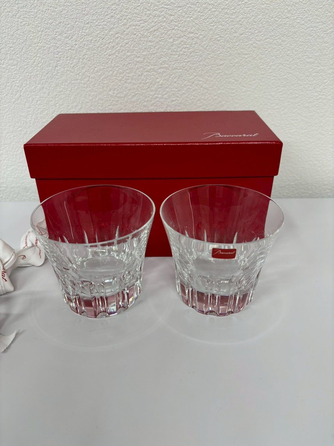 Baccarat バカラ ロックグラス 2客セット クリスタル き