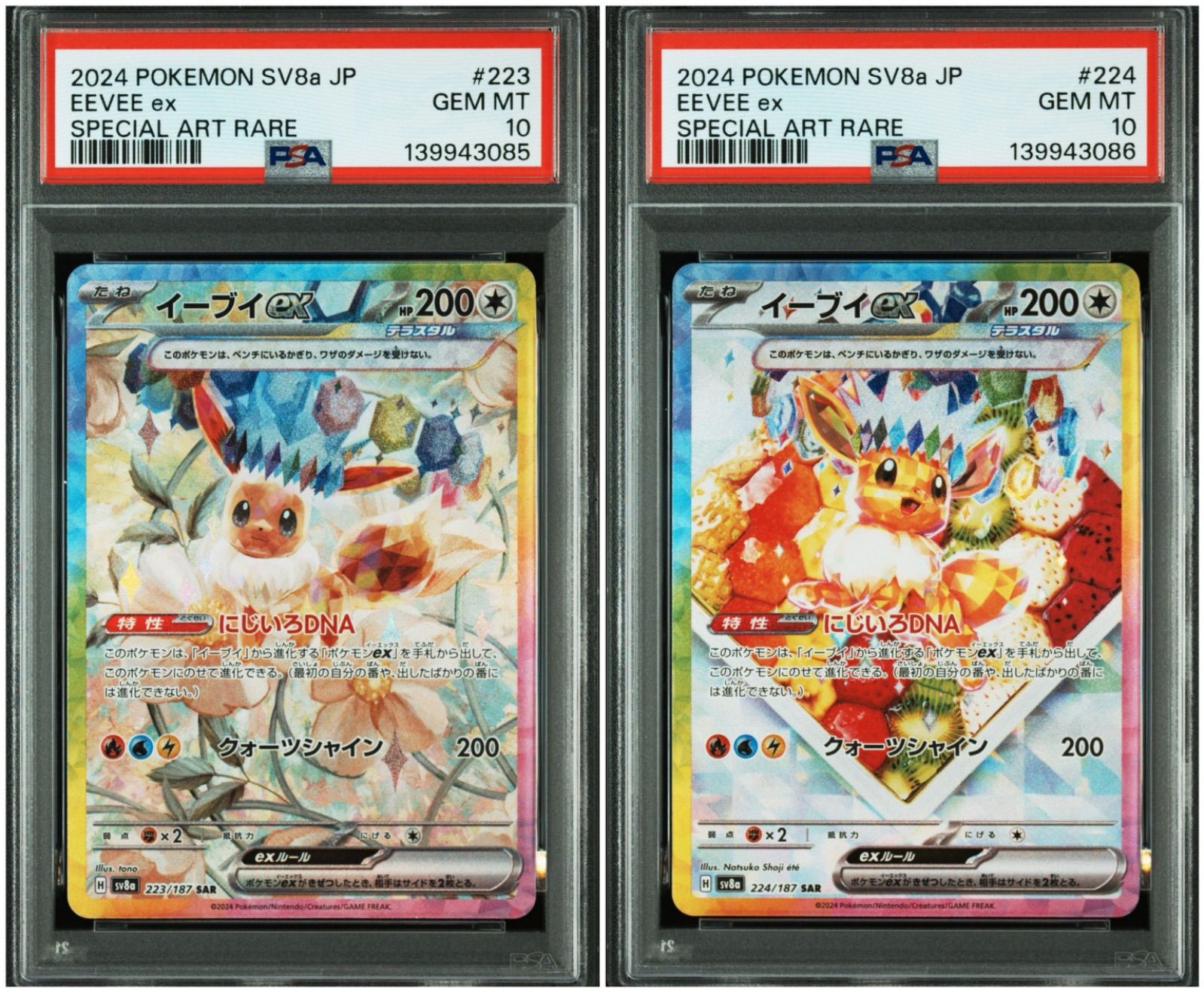 PSA 10 2連番 イーブイex SAR テラスタルフェスex