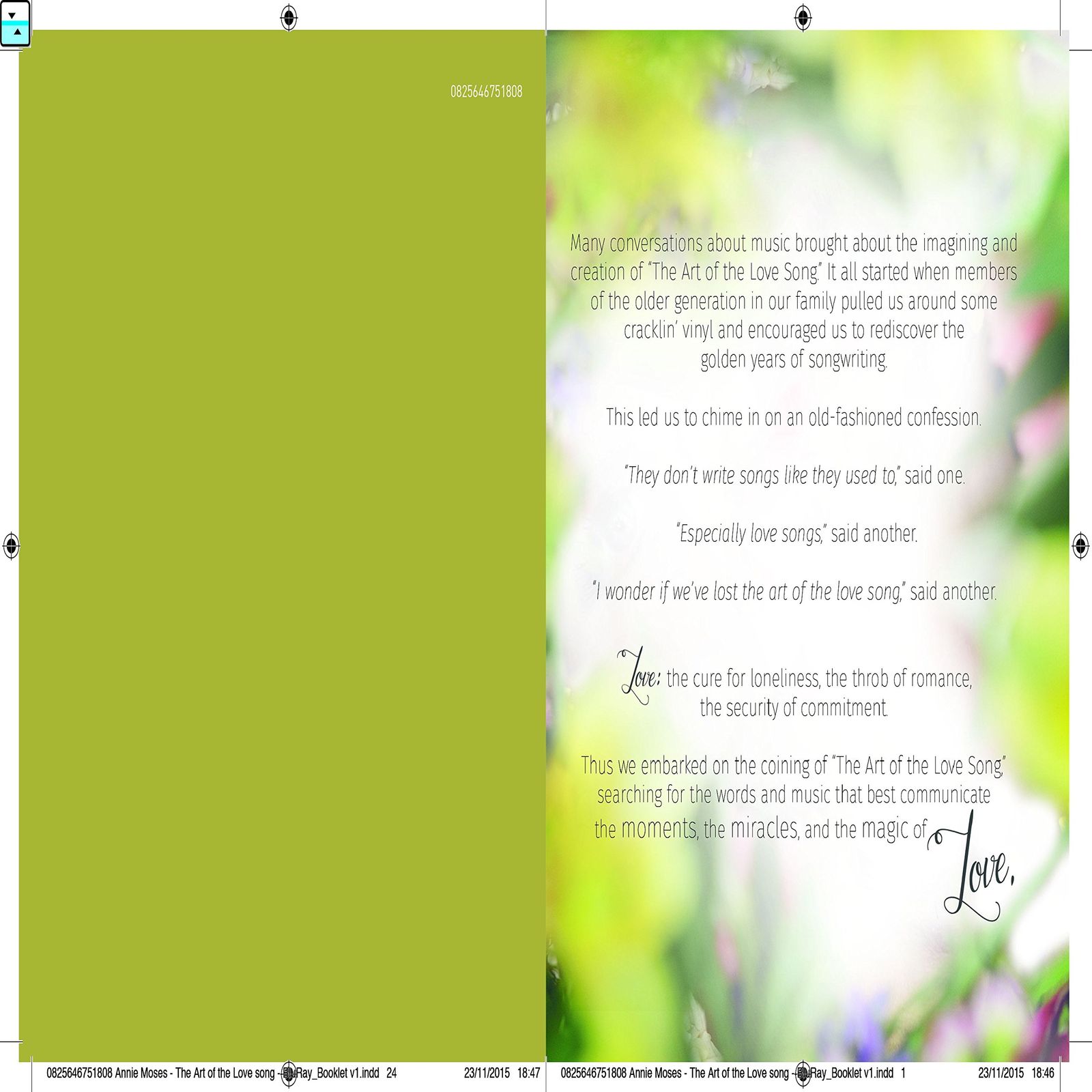 Art of the Love Song Blu-ray 品