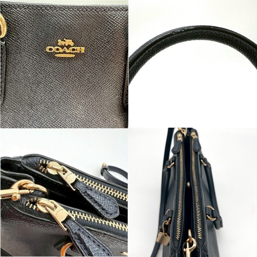 COACH コーチ 2WAY ハンドバッグ F44962 ネイビー レザー レディース 