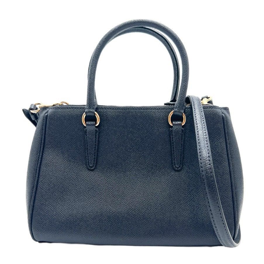 COACH コーチ 2WAY ハンドバッグ F44962 ネイビー レザー レディース 