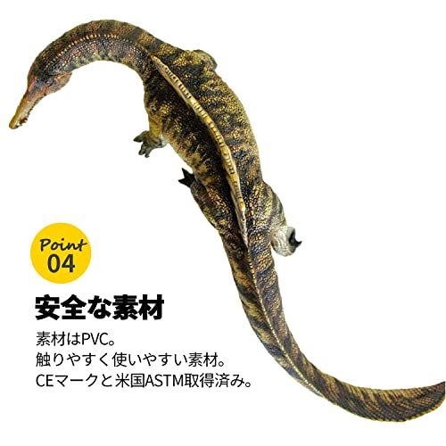 PNSO 成長シリーズ スピノサウルス Spinosaurus ジュラシック 肉食 恐竜 動物 リアル フィギュア PVC プラモデル おもちゃ 科学 芸術 模型 恐竜好き プレゼント オリジナル 塗装済 完成品 23 cm 口が開閉可 80 b 3 f 978