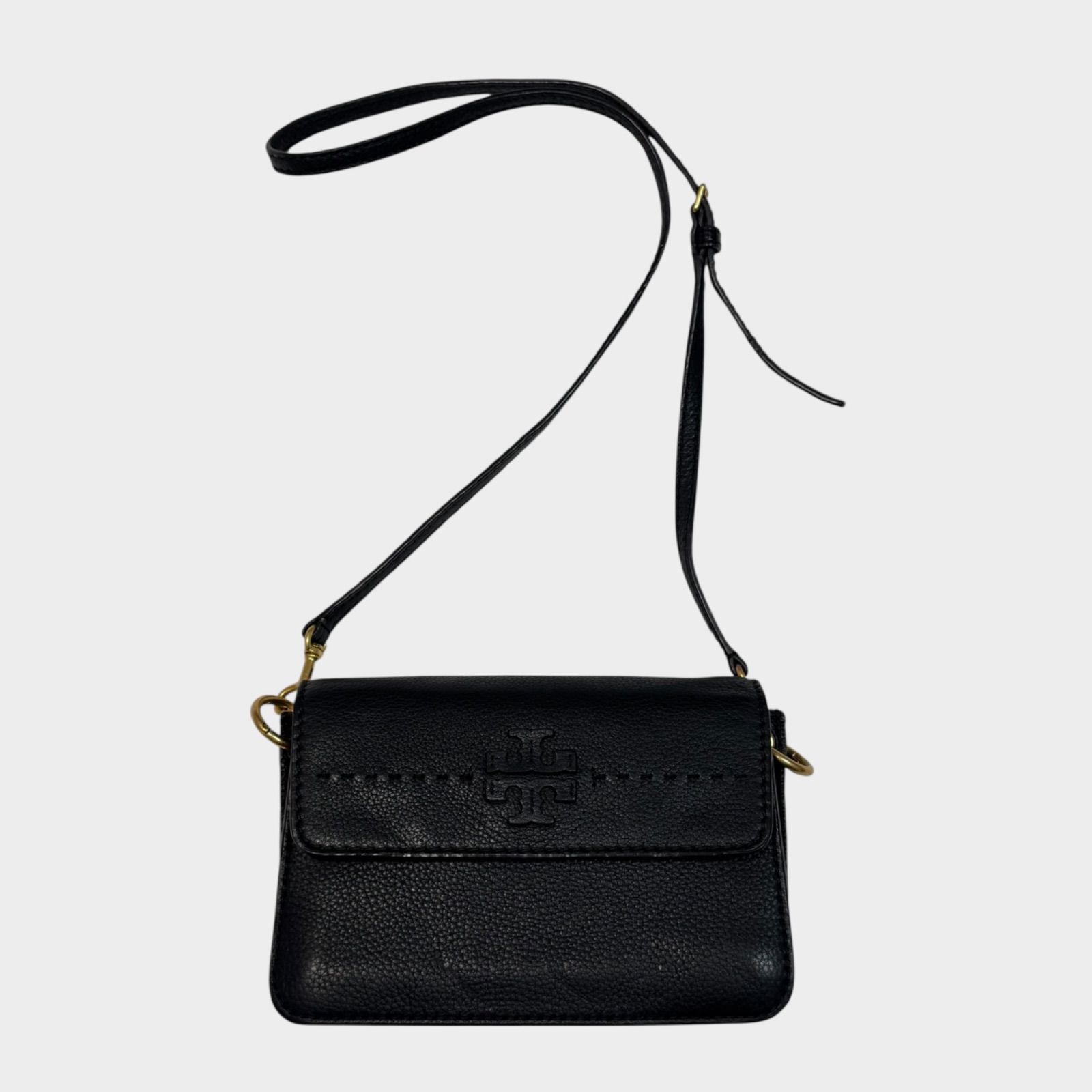 美品！TORY BURCH McGraw トリーバーチ マックグロー レザー クロス 