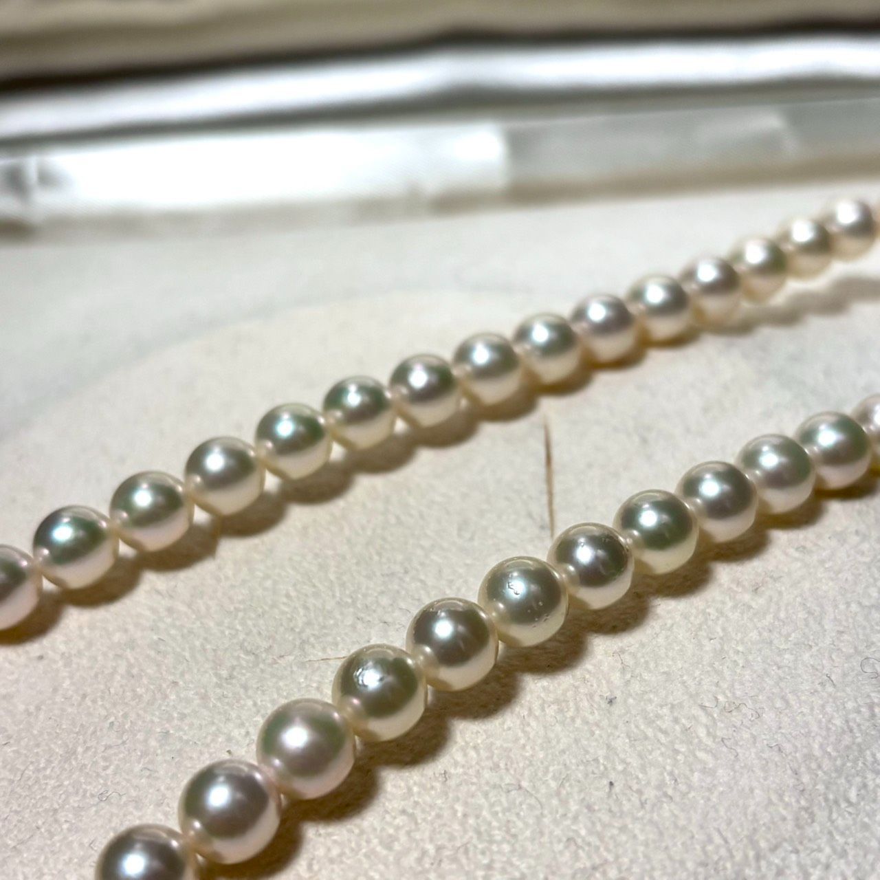テリ強】あこや真珠 パール ネックレス 約7mm-7.5mm シルバー金具 