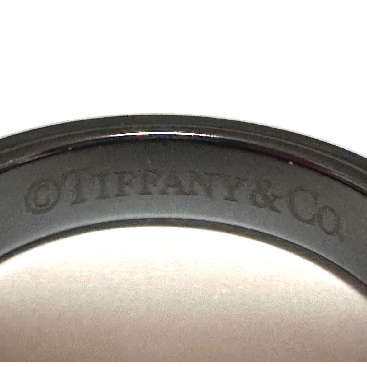 極美品 ティファニー Tiffany&Co. 指輪 リング ナローリング チタン 9