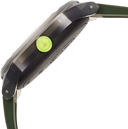 Q SmileSolar キューアンドキュー スマイルソーラー 腕時計 ソーラー アナログ 防水 ウレタンベルト RP 10 006 メンズ ブラック グリーン 彡 99 f 4997 e