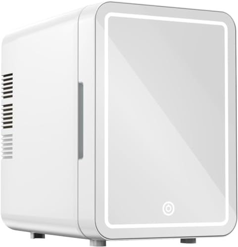 スキンケア冷蔵庫 6 L 小型 室内車載両用 保冷 保温 ポータブル ミニ冷蔵庫 超軽量 省エネ AC DC給電コード付属 ホワイト 並行輸入品 彡 3 fbb 5070