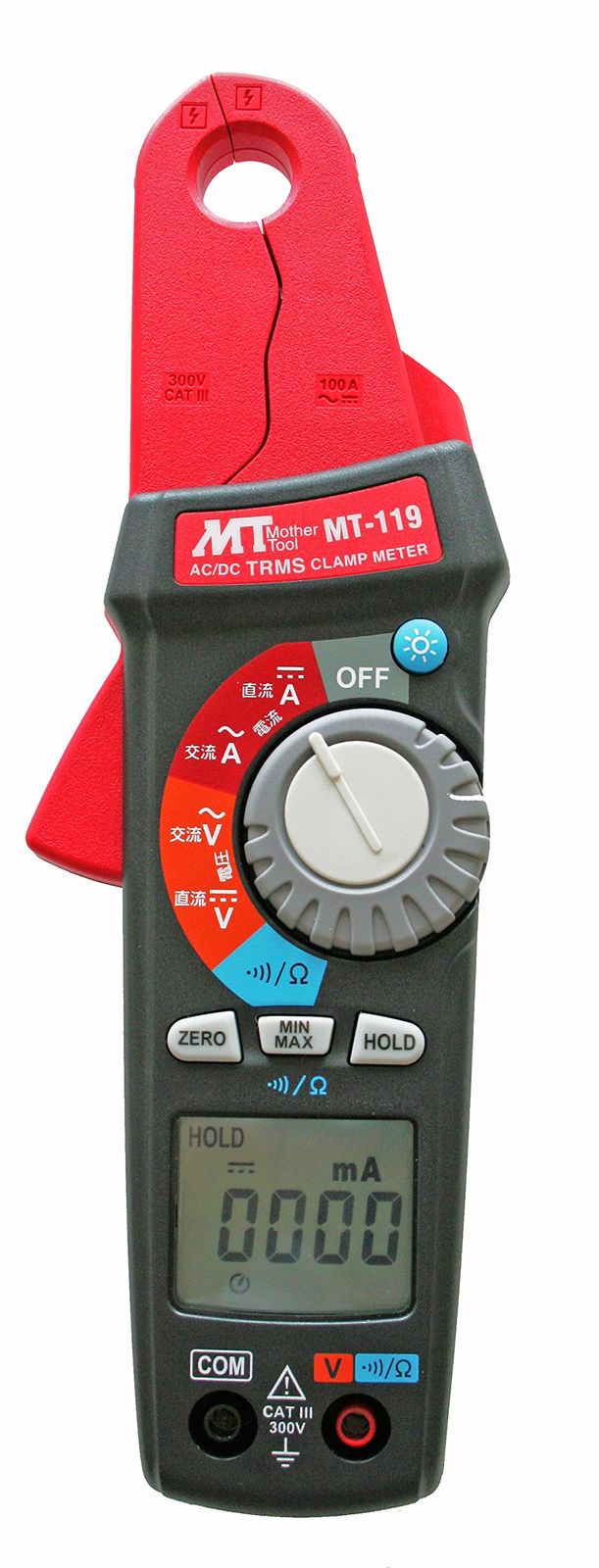マザーツール 微弱電流用交流|直流デジタルクランプメータ MT-119