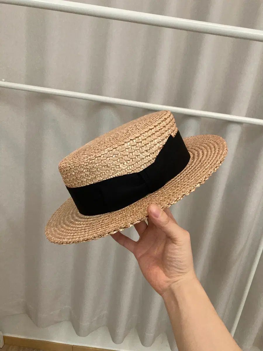 CELINE トリオンフ ストローハット S 値下げしました CELINE - ストローハット イタリア (CELINE 値下げしました Celine