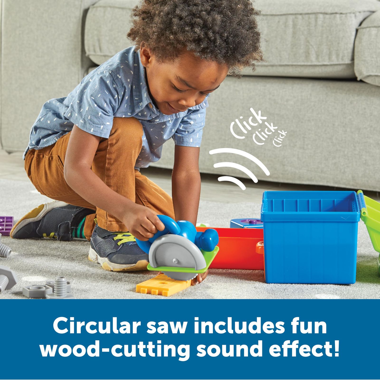 ラーニング リソーシズ オール イン ワン ツールボックス 18ピース おもちゃ ままごと LER 9754