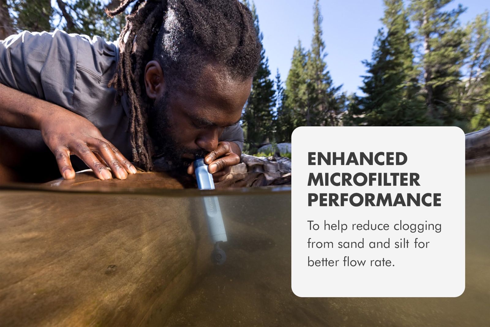  LifeStrawピークシリーズ パーソナルウォーターフィルターストロー バックアップろ過 緊急時 サバイバル 超軽量水分補給用 ダークマウンテングレー パック ハンモック ウォータージャグ 水筒 ジャグ タンク