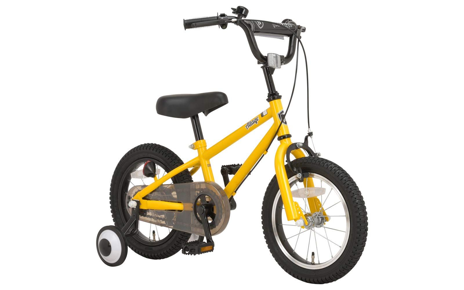 アルテージ 子ども用 自転車 BMX 補助輪 スタンド 両方付属 14インチ AKB-004 マットイエロー 46676