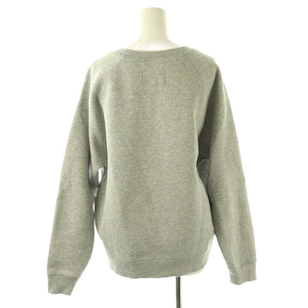 アグ UGG ロゴスウェット トレーナー 長袖 裏起毛 コットン M グレー