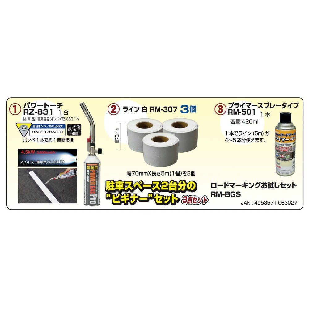 新富士バーナー ロードマーキングシリーズ ロードマーキング お試しセット RM-BGS