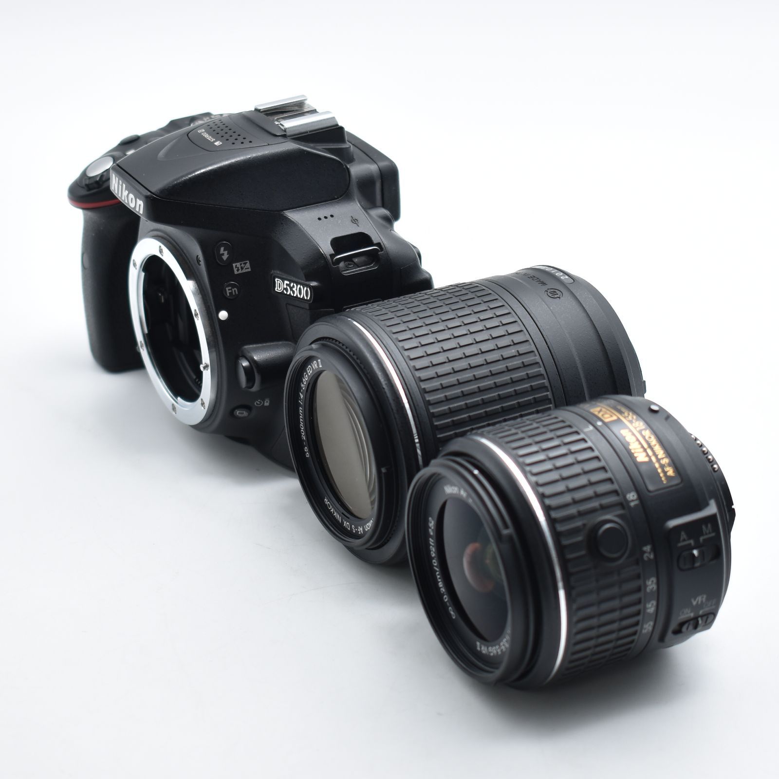 Nikon(ニコン) Nikon D5300 ダブルズームキット2 BLACK 中古動作 Nikon(ニコン) Nikon D5300 ダブルズームキット2 BLACK 中古動作
