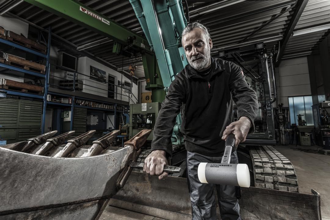  ハルダー HALDER ショックレス 無反動 スーパークラフト ハンマー スティール製 ハンドル ナイロン 白 径35 3377 035 キャンプテント テント シェルター