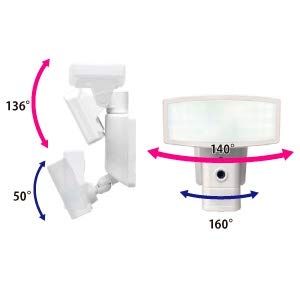  キャロットシステムズ カメラ付きLEDセンサーライト CSL 1000 ホワイト 中 懐中電灯 ハンディライト ライト ランタン