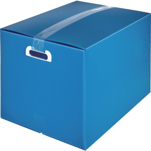 トラスコ中山 TRUSCO ダンボールプラスチックケース セット A 取っ手穴あき 青 TDP-A 3-5 B